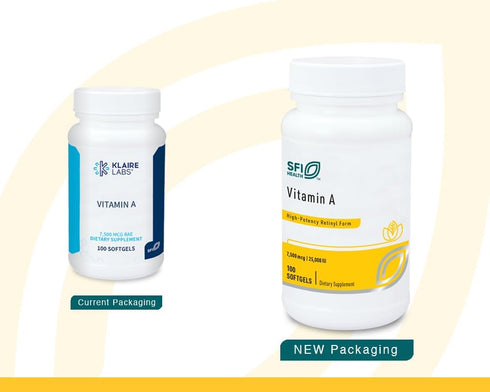 Klaire Labs Vitamin A - High Potency 25000 IU Dose (7,500mcg RAE) from Fish Liver Oil, Preformed Retinol Form (100 Softgels)...