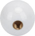 Qiilu Round Ball Gear Shift Knob, M12x1.25 Gear Shift Knob Head 5 Speed Wear Resistant with 3 Adapter Universal Automobile Accessory(White)...