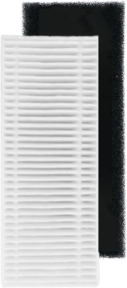 R1 Replacement HEPA Filters Pack for R1 Robot Vacuum, 10-Piece HEPA Filters and 10-Piece Carbon Sponge Filters, Washable...