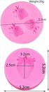 3Pcs/Set Strawberry Fondant Gumpaste Mold Silicone Chocolate Candy Mold for Cupcake Cake Decoration Handmade Soap Embeds Polymer Clay Resin Mold...