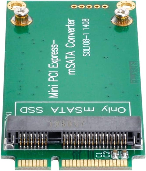 cablecc 3x5cm mSATA Adapter to 3x7cm Mini PCI-e SATA SSD for Asus Eee PC 1000 S101 900 901 900A T91...