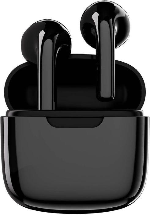 Black Earbuds, Wireless Bluetooth Earbuds, 25Hrs Playtime USB C TWS Built in Noise Cancellation Microphone with Charging Case, for Sports/Workout/...