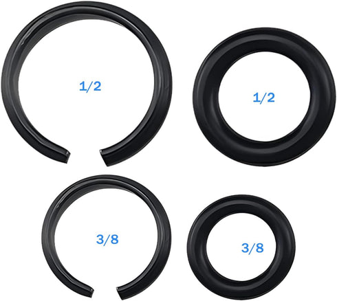 10 Sets 3/8" and 10 Sets 1/2" Impact Retaining Ring Wrench Socket Clip with O-Ring, Compatible With Milwaukee Electric Wrench/Pneumatic Wrench...
