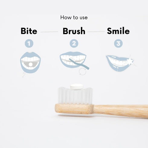 Earthtab Solid Toothpaste Tablets - Eco and Travel-Friendly Zero Waste Packaging Chewable Mouthwash Whitening Toothpaste Tablets (Greentea Mint) 9...