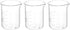PATIKIL 3Pcs 100ml Low Form Glass Beaker, 3.3 Borosilicate Glass Graduated Printed Scale Measuring Cups with Spout for Kitchen Lab Liquids...