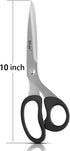 Mr.do Fabric Scissors 10 inch Sewing Scissors All Purpose Heavy Duty Sharp Fabric Scissors for Cutting Clothes Leather Classic Stainless Steel Pro...