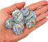 10pc Blue Tweed Fabric Covered Round Flat Back Buttons,DIY Crafts,Scrapbooking Decorations Buttons 26mm...