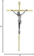 Two-Tone Metal Wall Crucifix with Gift Box, 10"...