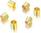 100pcs Adabele Authentic Gold Plated Sterling Silver Loose Crimp Bead 1.6mm Smooth Tiny Tubes Spacer (Hole 0.9mm) for Jewelry Making SS244-1...