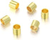 100pcs Adabele Authentic Gold Plated Sterling Silver Loose Crimp Bead 1.6mm Smooth Tiny Tubes Spacer (Hole 0.9mm) for Jewelry Making SS244-1...