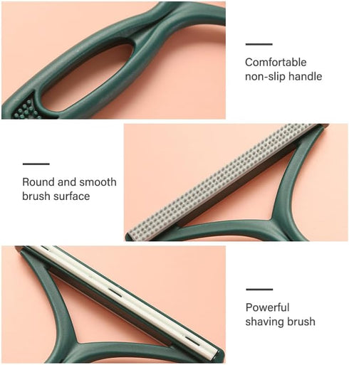 Pro Pet Hair Remover - Lint Roller Fur Remover with Self-Cleaning Base, Portable Pet Hair Roller & Reusable Lint Scraper-Carpet Scraper and Pet Gr...