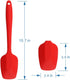 Silicone Spatulas, 10.6 inch Rubber Spoon Spatula Heat Resistant One Piece Design Seamless Non-Stick Spoonulas Flexible Scrapers Baking Mixing Too...