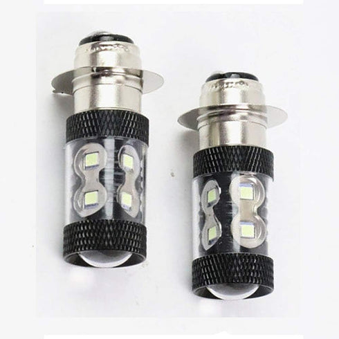 DSkoiph 2x H6m 100W LED Super White HeadLight Bulbs Fit For Honda TRX 250 300 400 450 700...