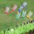 XIZHI 40 Pcs 3D Artificial Dragonfly Stakes Garden Ornaments Dragonfly Garden Decor for Indoor Outdoor Planter Miniature Fairy Garden Decoration,Y...