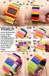 Men's Ladies Blocks Constructor Digital LED Backlight Alarm Sport Wrist Watch...
