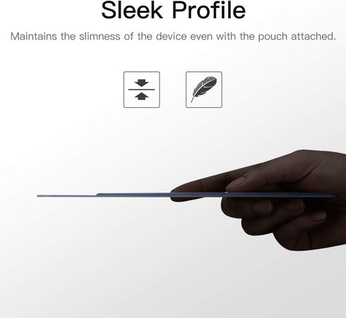 MoKo Pencil Holder Sticker Fit Apple Pencil Pro, Apple Pencil (USB-C), Apple Pencil 1st/2nd Generation, Elastic Pencil Pocket Pouch Adhesive Sleev...