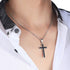 Honeystore Unisex Titanium Steel Rolo Chain Crucifix Cross Pendant Easter Prayer Necklace...