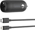 Belkin USB-C Car Charger 18W W/ 4Ft USB-C to Lightning Cable (iPhone Fast Charger for iPhone 11, Pro, Max, XS, Max, XR, X, 8, Plus, iPhone SE 2020...