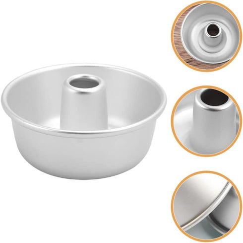 ABOOFAN Aluminum Chiffon Cake Baking Pan Aluminum Angel Food Cake Pan Round Cake Pan with Removable Bottoms Kitchen Bakeware...