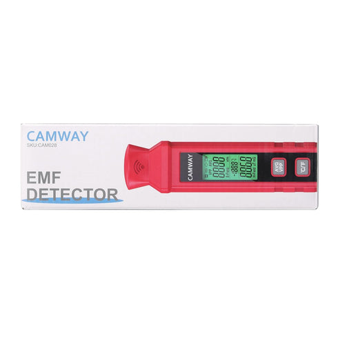 CAMWAY EMF Meter,Digital Electromagnetic Radiation Detector Handheld LCD EMF Detector, 1-1999V/M,0.01-99.99uT,EMF Reader with Flash Buzzer Alarm,f...