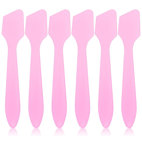 Tbestmax 300 PCS Mini Cosmetic Spatulas 3.2" x 0.6" Disposable Makeup Spatulas, Plastic Spatulas Pink Facial Creams Skin Care Spatulas...