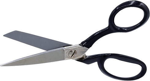 Ultima 6 Inch Bent Handle General Purpose Scissors – Drop Forged Carbon Steel Trimmer Sheers, Chrome Plated with Black Bent Handles, Made in Italy...