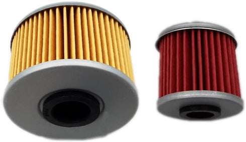 2PCS Compatible with Honda SXS1000 Pioneer 1000 Engine & DCT Transmission Oil Filter SET HF114 HF117...