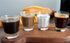 Shot Glasses Measuring cup Liquid Heavy Glass Wine Glass Espresso Shot Glass 26-Incremental Measurement 1 OZ 4 Features 45ML (4 pack-black 30ml)...