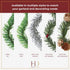 Haute Decor GarlandTies, 20 Pack 14 inches (Noble Fir) Twist Ties with Strong Inner Wire for Securing Garland, Lights, and More!...