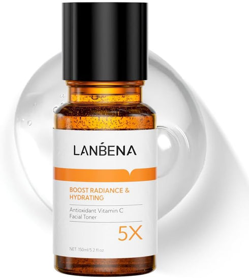 LANBENA Brightening Toner, Facial Toner with Vitamin C for Even Tone, Hydrating Toner for face, Alcohol Free, Boost Radiance, Calming Skin, Refres...