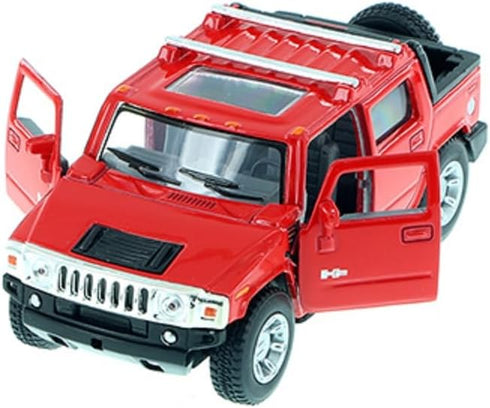 KiNSMART 2005 H2 Hummer SUT Red 5" 1:40 Scale w/Pull Back Action...