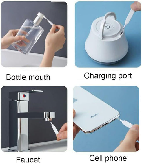 50pcs Multifunctional Mobile Phone Charging Port Cleaning Brush 65mm Dust Shower Hole Cleaning Mini Brush Bendable Mini Soft Round Brushes......
