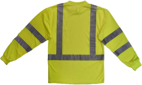 Radians ST21-3PGS-M Class 3 Max-Dri Moisture Wicking Mesh Long Sleeve Safety T-Shirt, Medium, Green...