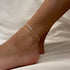 Tasiso Dainty Ankle Bracelets for Women 14K Gold Plated Paper Clip Figaro Satellite Beaded Link Chain Anklets Simple Cuban Lip Chain Anklet Bracel...
