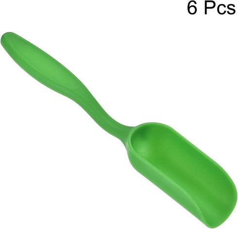 MECCANIXITY 5.7 Inch Gardening Shovel Spoons 6 Pack Mini Soil Scoops Cultivation Transplanting Tools, Green...