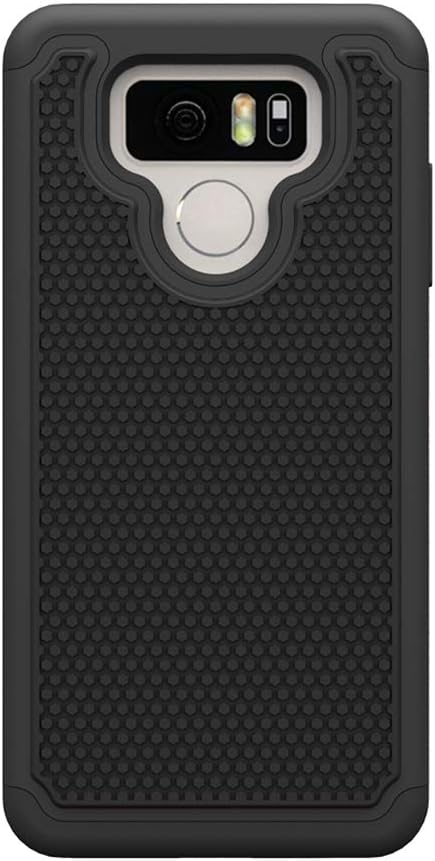 Phone Case for LG G6 with Tempered Glass Screen Protector Cover and Cell Accessories Slim Hard Hybrid Rugged Heavy Duty Silicone LGG6 ThinQ LG6 Th...