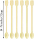 Coffee Spoon 500 PCS Disposable Tiny Coffee Tea Spoon Beige Plastic Stir Cocktail Sticks Mini Tea Stirrer...