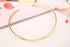XinNuoShangMao Fashion Must-have Stainless Steel Gold Plated Metal Plain Cuff Chocker Collar Necklace for Women (golden)...