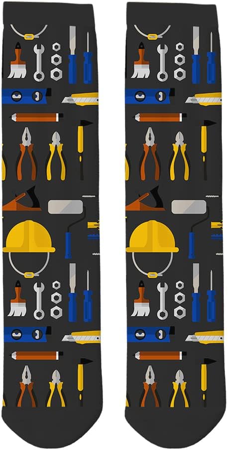 AOYEGO Baseball Funny Socks Wooden Bat and Ball Novelty Casual Crew Socks Contrast Color Design for Women Men Gift...