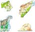 Larsen Puzzles Africa Map with Animals 63 Piece Children's Educational Jigsaw Puzzle...