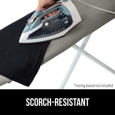 The Original GORILLA GRIP Ironing Board Cover and Pad, Silicone Coating, Thick Scorch Resistant Padding, Heavy Duty Iron Covers Standard Boards, H...