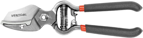8" Sharp Bypass Pruning Shears, Heavy-duty Hand Pruners with Stainless Steel Blades, Power-lever Anvil Pruner, Tree Trimmers & Garden Clippers, Co...