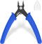 VCELINK Small Wire Cutter Spring-loaded GJ706BL, Precision Flush Cutter Pliers Diagonal Cutters for Electronics, Jewelry Making, Model Craft and 3...