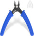 VCELINK Small Wire Cutter Spring-loaded GJ706BL, Precision Flush Cutter Pliers Diagonal Cutters for Electronics, Jewelry Making, Model Craft and 3...