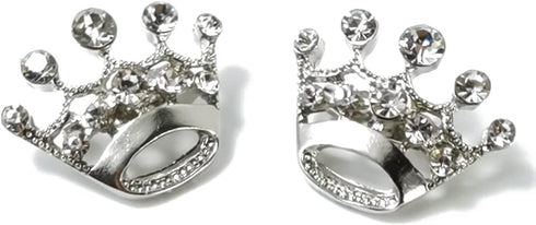 24PCS Tiara Crown Brooch Pin Wedding Party Pageant Brooch (Silver)...