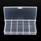 OriGlam 9.5cm / 3.74inch 5 Grids Clear Plastic Organizer Box Storage Container Box, Storage Clear Jewelry Box, Plastic Bead Storage Container Orga...