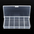 OriGlam 9.5cm / 3.74inch 5 Grids Clear Plastic Organizer Box Storage Container Box, Storage Clear Jewelry Box, Plastic Bead Storage Container Orga...