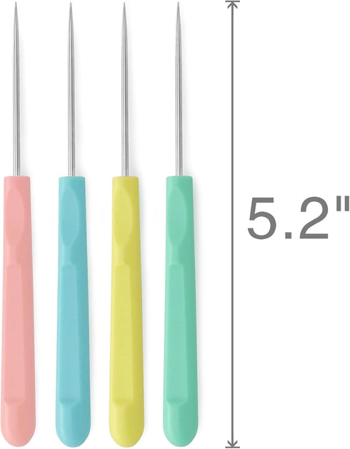 4Pcs Sugar Stir Needle Scriber Needle Cookie Decorating Supplies Tool 5.2 Inches...