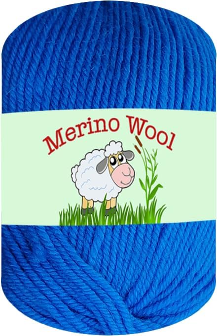 Sunny Cat 100% Pure Merino Wool Yarn for Knitting – 6pcs Merino Wool Yarn for Knitting and Crocheting – 1.8oz(10.8oz) Wool Skeins – Light/DK Weigh...