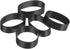 uxcell 50Pcs Silicone Rubber Bands, 17x6mm Rubber Bands Rings Cable Ties Strong Elastic Bands Non-slip for Cord Wrapping Bag Wraps, Black...